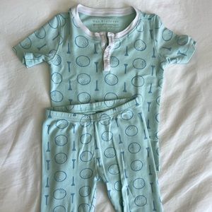 TBBC golf print boys 2-piece pajamas